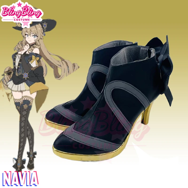 

Navia Cosplay Shoes Game Genshin Impact Fontaine Navia Cosplay Navia Shoes Unisex Role Play Any Size Shoes CoCos