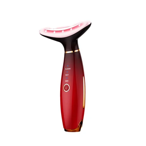Colors LED Photon Therapy Neck and Face Lifting Tool IPL Vibration Skin Tighten Reduce Double Chin Anti-Wrinkle Remove Device