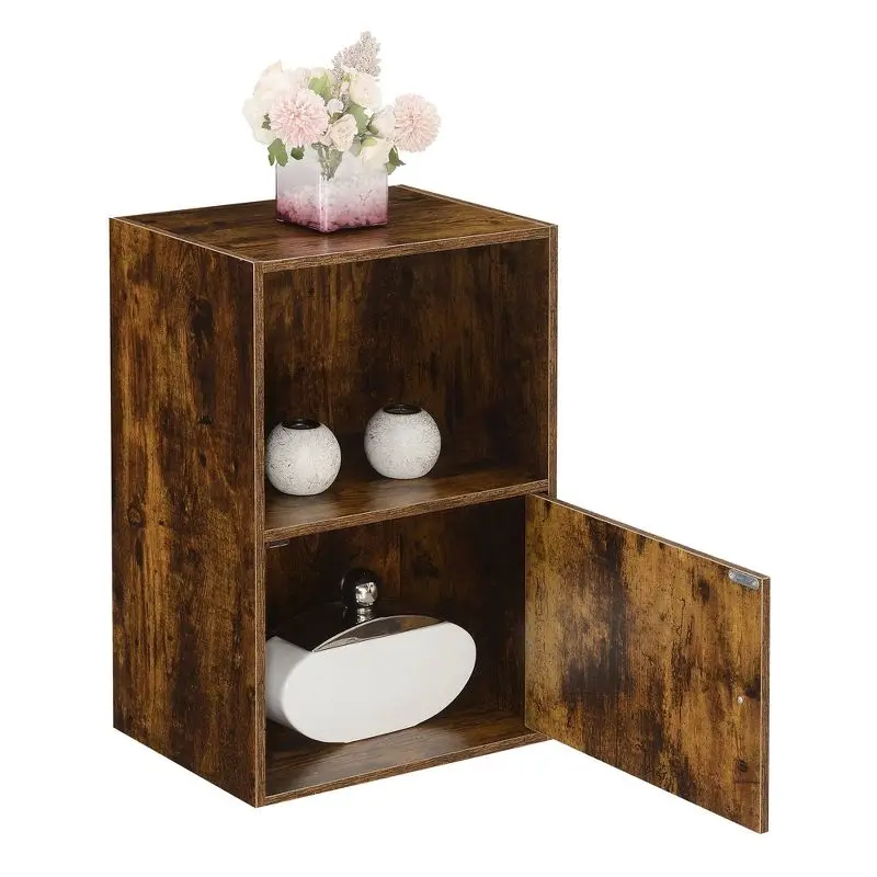 

Vintage-Inspired Rustic Barnwood 1-Door Storage Cabinet