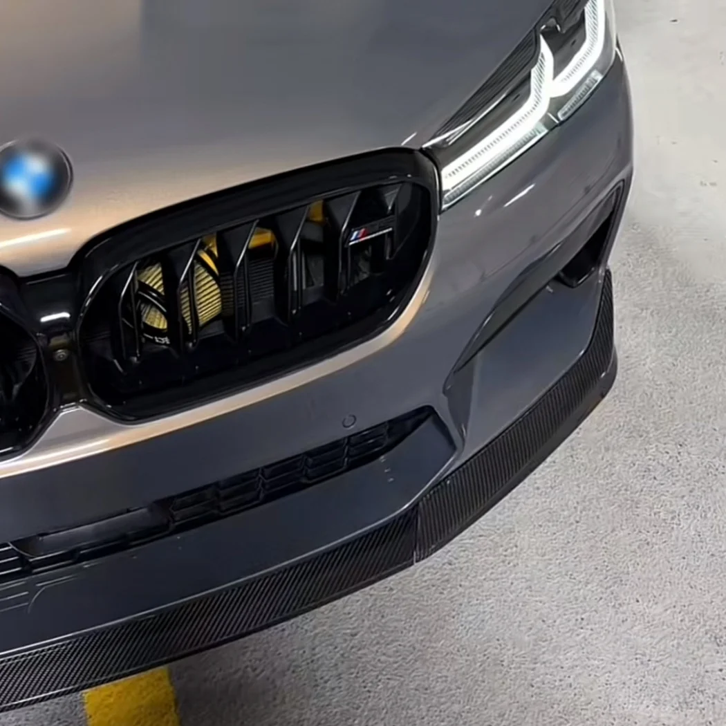 BMW 5 시리즈 M5 F90 LCI 2021-2024용 자동차 프론트 범퍼 립 디퓨저 스포일러 스플리터 바디 키트, 로워 립 카나드 립 프로텍터