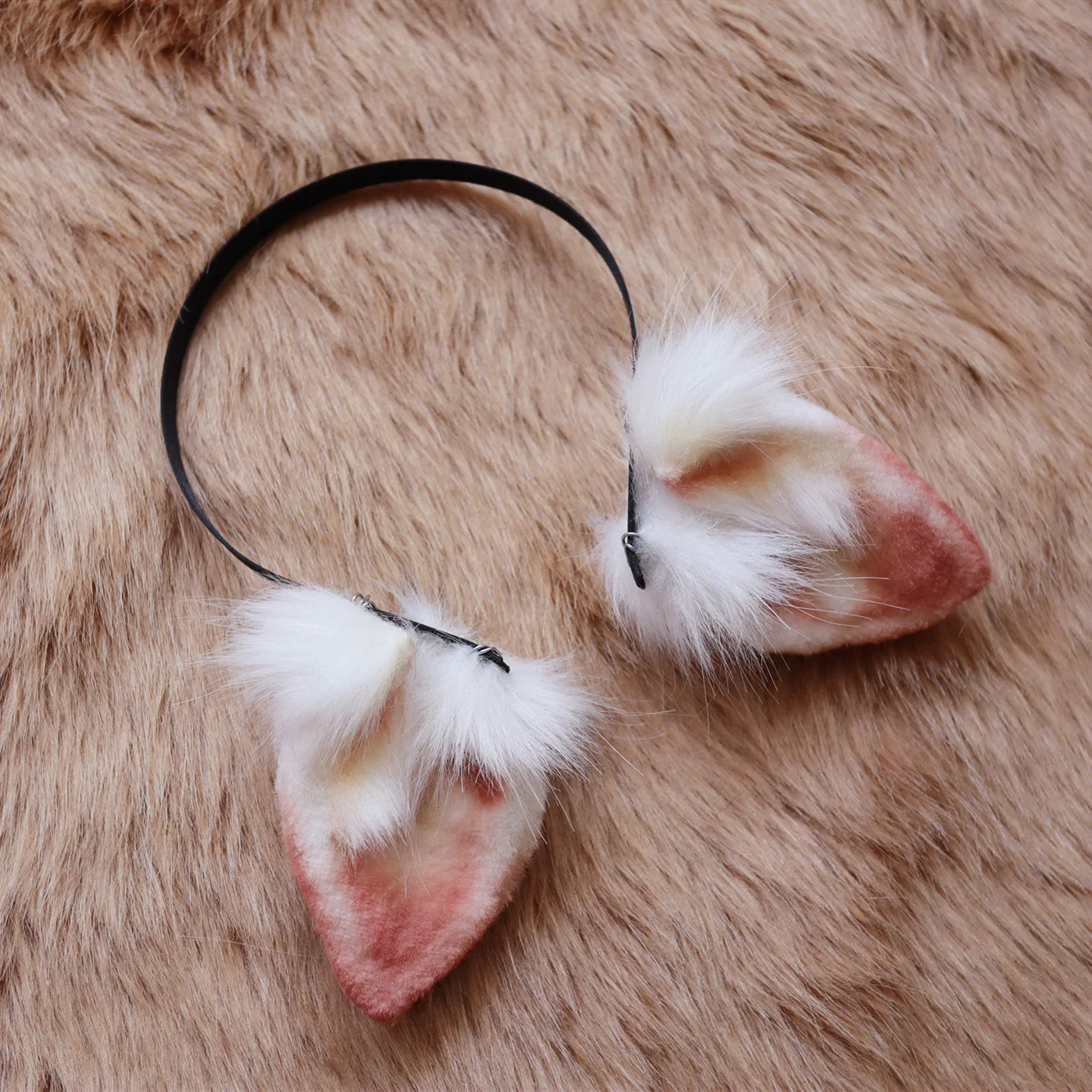 Diadema Con Orejas De Cordero De Peluche Blanco - Accesorio Para Disfraces De Oveja, Fiestas Temáticas, Halloween Y Cumpleaños