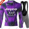 Jayco Alula 2025 Team Cycling Jersey Set Men Short Long Purple Clothing Road Bike Shirts Suit Bicycle Bib Shorts MTB Maillot 1