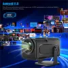 Outdoor Portable 4K Smart Projector HD Large Screen Home Movie Projector HY320 Mini Upgrade 720P Android 11 Wifi6 BT5.0 Cinema 1