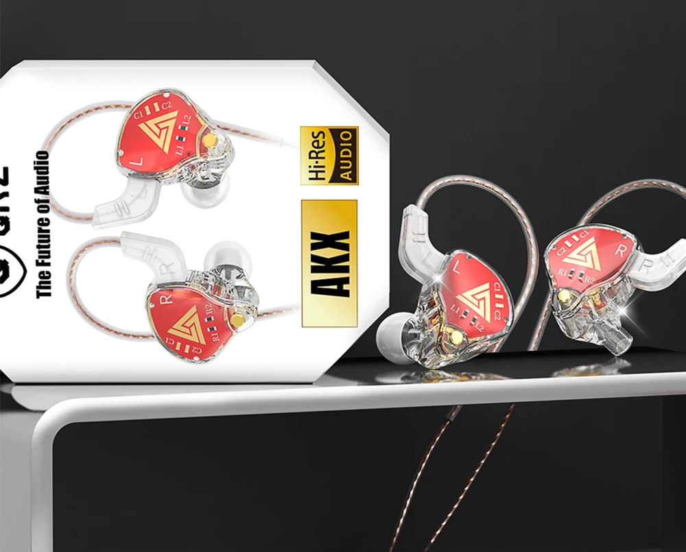 Original QKZ AKX Wired Earphone Dynamic HiFi Stereo Headphones with Mic Sport Running Music Earbuds 3.5mm jack 6