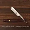 Manual Straight Razor Set Japanese High Carbon Steel Natural Wood Folding Shaving Knife Kit Sharp Ready To Use Barber Shop 6