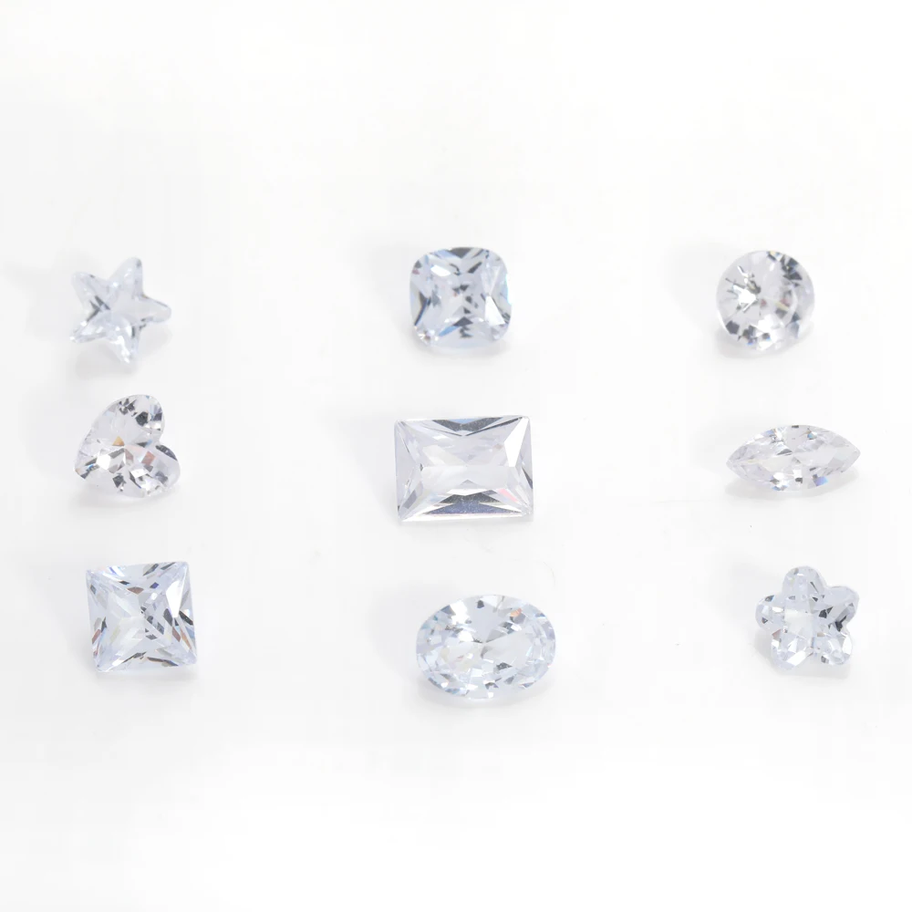 50pcs 4-6mm 작은 크기 지르코니아 비즈 라인 석 Pointback 쥬얼리 부품 만들기 DIY 크리스탈 Strass 반지 귀걸이 느슨한 보석 돌