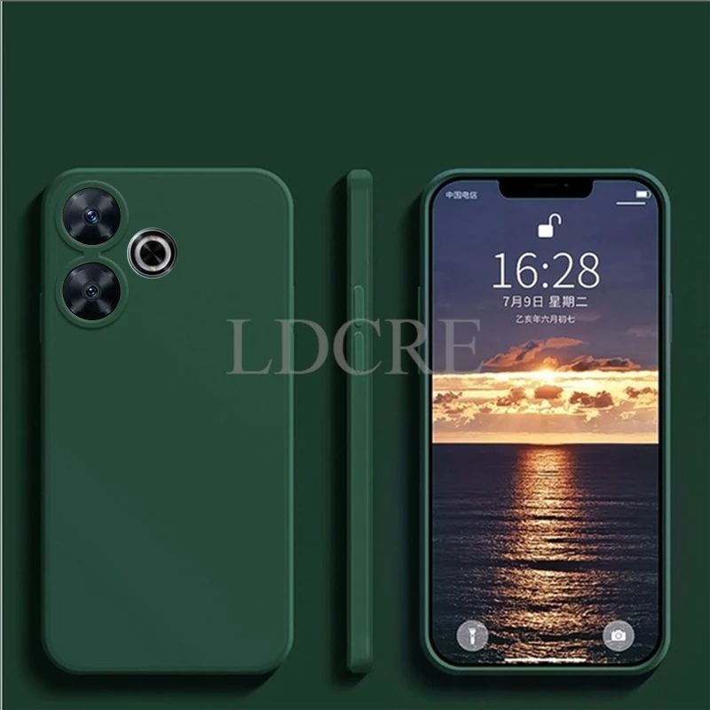 Liquid Silicone TPU Soft Rubber Protective Phone Case - Plain Coque Cover