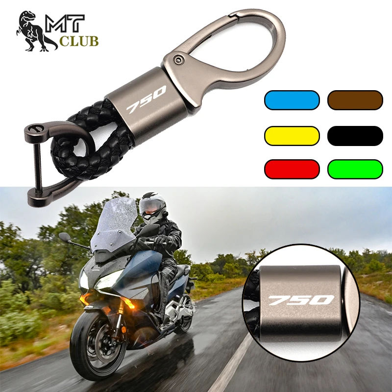 2023 Nuovo Per Harley Davidson Street 750 Bmw F750Gs Honda Cb750 Forza 750 Accessori Moto Portachiavi In Pelle Intrecciata