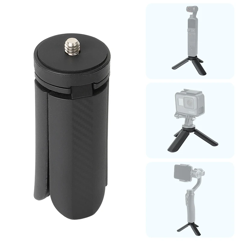 DJI Pocket 2/3, GoPro, Insta360, Osmo Mobile 7/6/5/4 için Mini Tripod