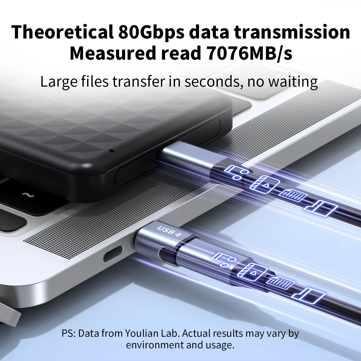 Unnlink PD 240W 마그네틱 USB C 어댑터, iPhone iPad MacBook 호환용 80Gbps 8K Type C 확장 어댑터, Thunderbolt 4/3 호환