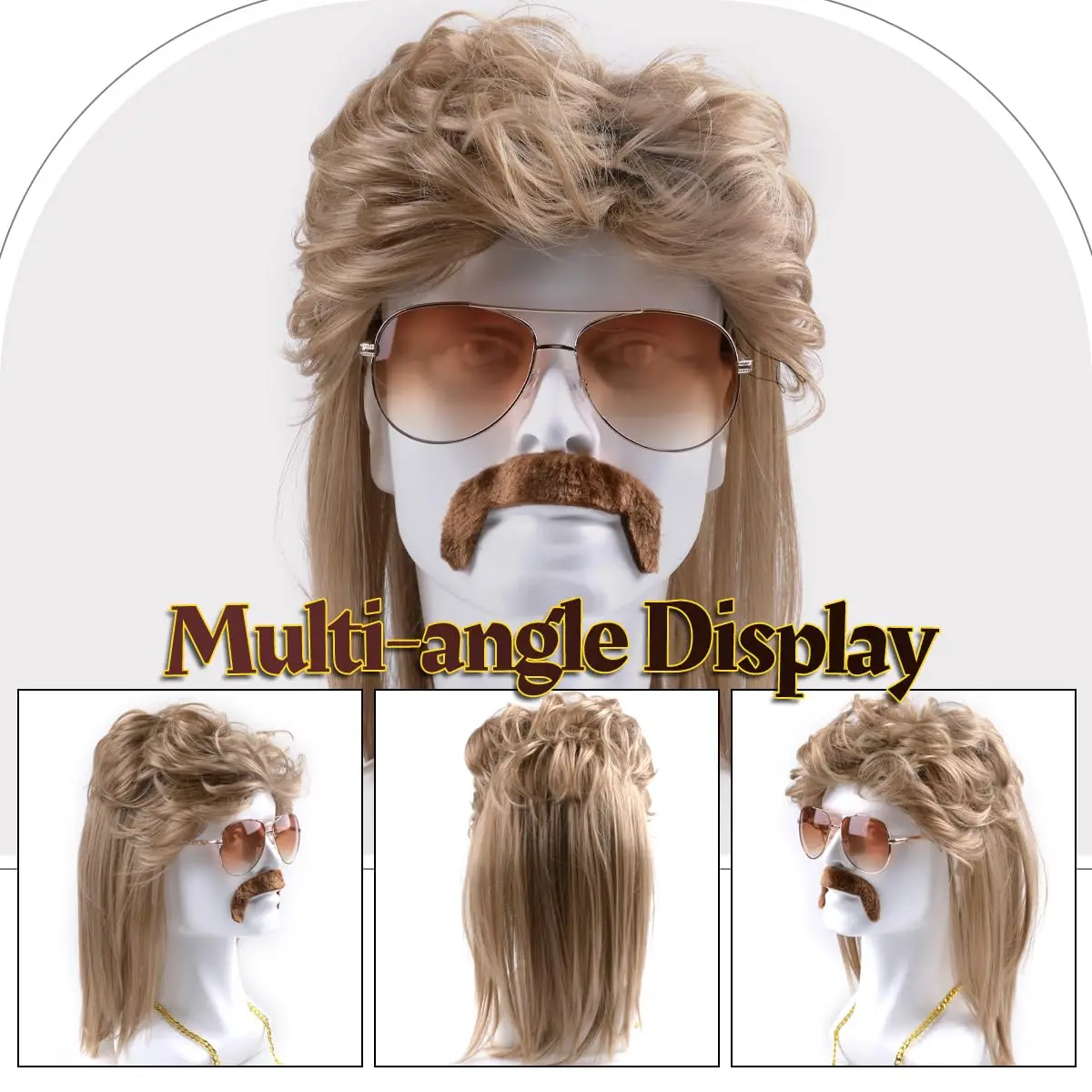 80s Rocker Mullet Set 3