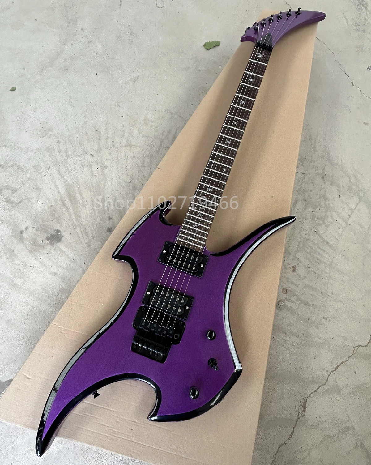 FactoryPurpleUnusual6StringsElectricGuitarRosewoodFretboard