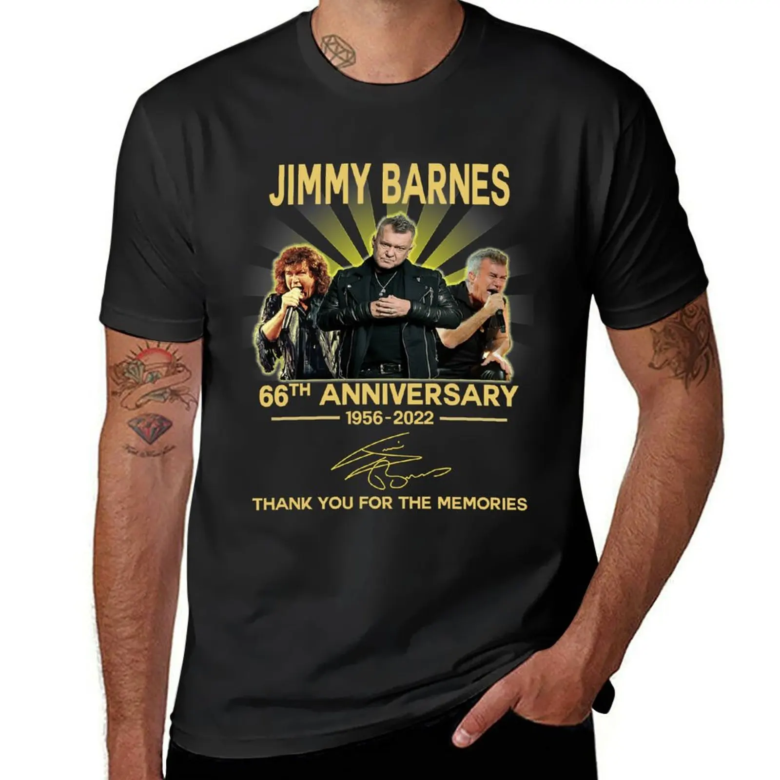 Needed Gifts Thank You For The Memories 66Th Anniversary Jimmy Barnes Graphic For Fans T-Shirt