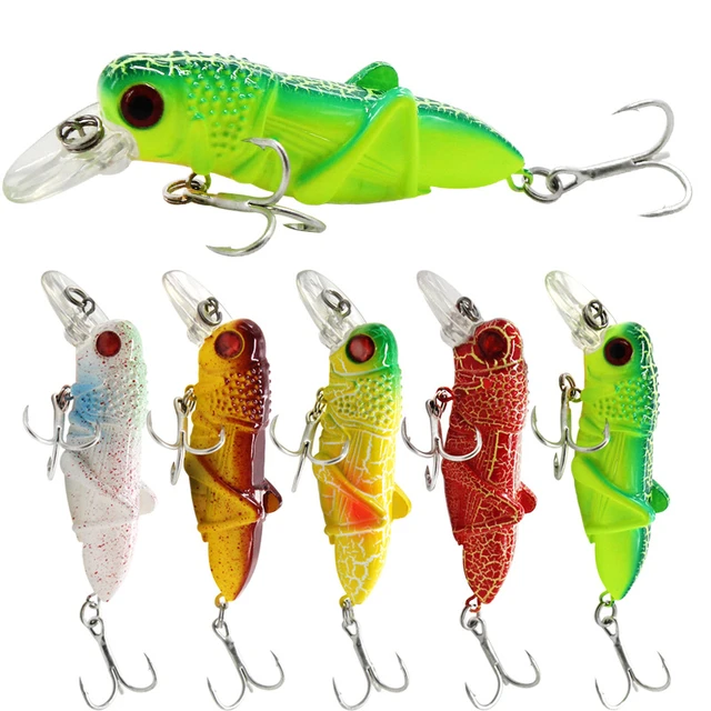 Fishing Lure 65mm 10g Grasshopper Insect Bait Flying Lure Hard