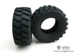 LESU Diameter 45MM Height Wheel Rubber Tyres 110MM For RC Toys 1/15 Hydraulic Loader RC Car Spare Parts TH02037-SMT8
