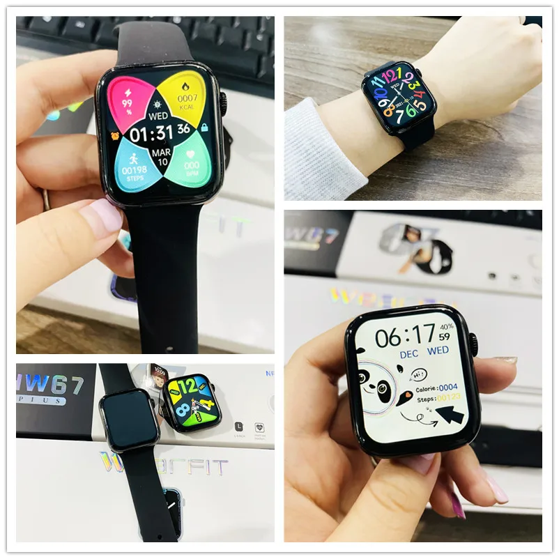 Smart Watch HW67 Pro max NFC Smartwatch Blood Glucose Music Player Sleep Monitor Women Men Watches Series7 pk DT100 IWO13