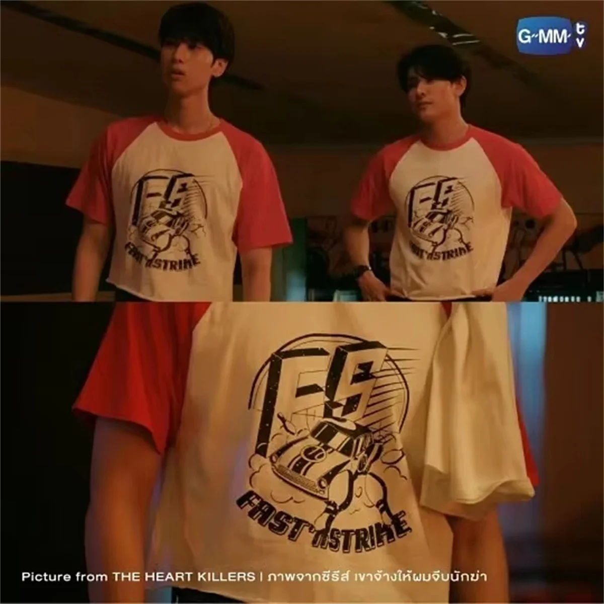 Thai drama The Heart Killers Kant And Bison Same Style Casual T-Shirt O-Neck Street Couple'S Shirt Summer Men'S Women'S T-Shirts 2