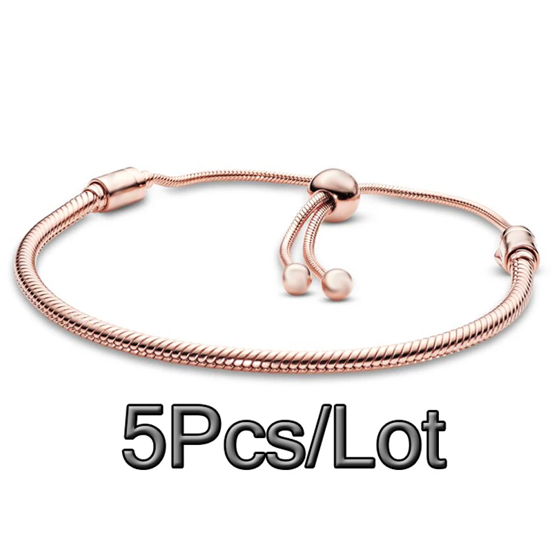 Adjustable Bracelet Chain Bronze Jewelry Making - 50 Charm Bracelet Chain  Silver - Aliexpress