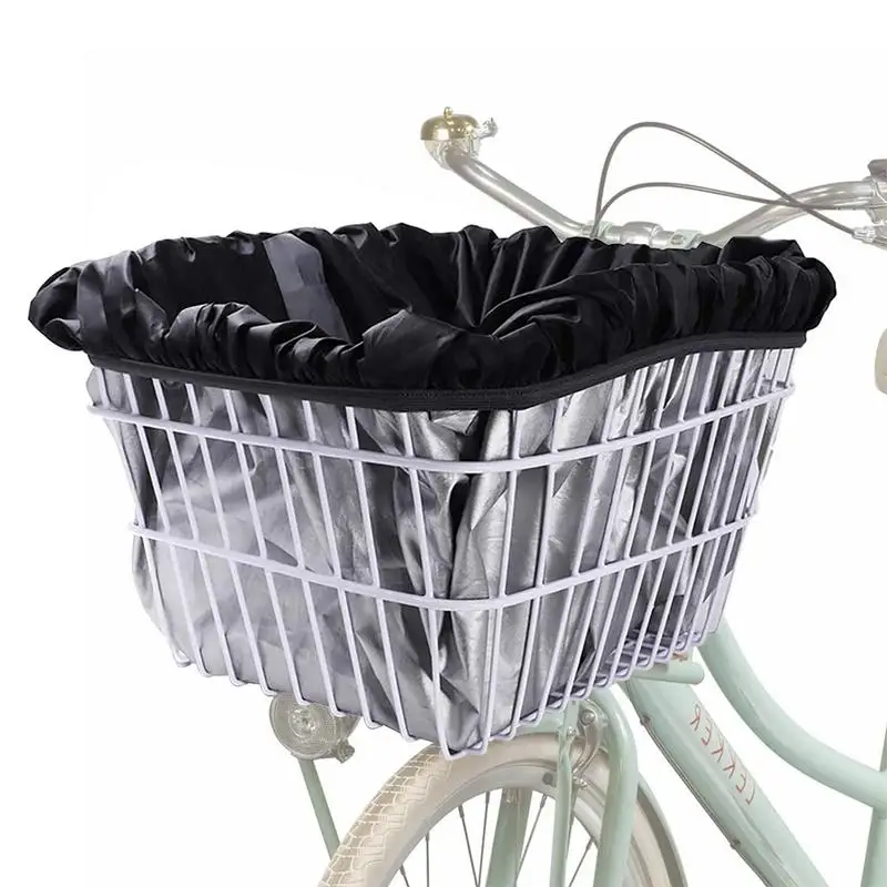 

Front Bike Basket Liner Rain Sun Dust Wind Water Proof Ripstop Material Waterproof Bike Basket Rain Cover Bicycle Basket Liners