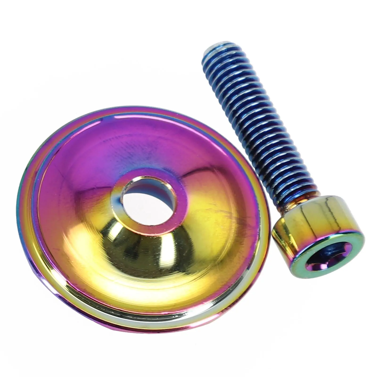 

For 28.6mm Bicycle Headset Cap 13*8*2cm 5mm Hex Wrench Aluminum Alloy Cover For 28.6mm Mountain Bike Practical