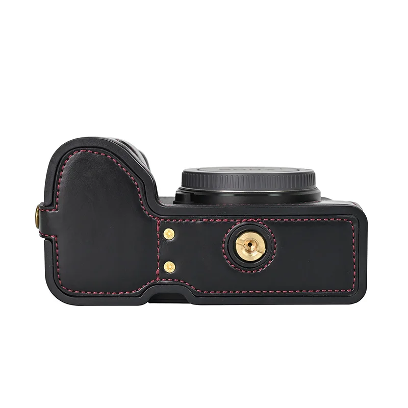 LIM'S Italy Genuine Leather Camera Half Case For Sony A6700 Alpha 6700 Black