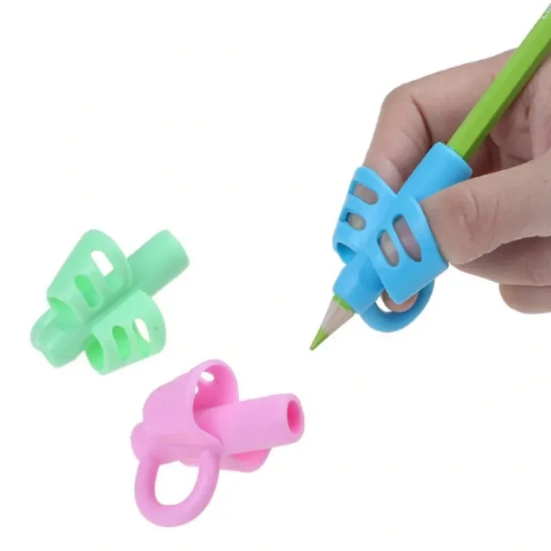 1/12Pcs Wholesale Children Pencil Holder Writing Aid Grip Trainer Ergonomic Training Pen Grip Posture Correction Tool for Kids images - 6