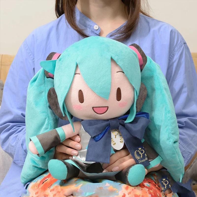 New Kawaii Hatsune Miku Plush Cartoon Shoulder Bag Pain Bag Cute Doll Anime Girl Plush Backpack Student Bag Children's Gift Toy 3d holographic mobile phones projection pyramid diy for 3 5 to 6 0 inches iphone smartphone hatsune mv play birthday gift