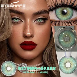 Vibrant Yearly Color Contact Lenses - Fashion Blue, Green, & Gray Collection (ESTONIA-GREEN)