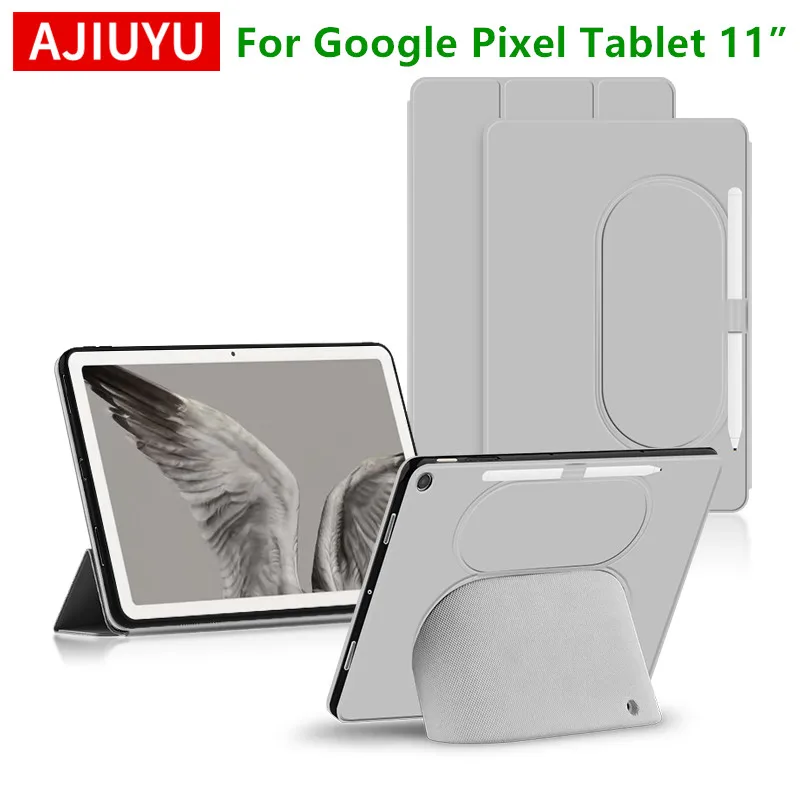 AJIUYU Case For For Google Pixel Tablet 11 inch 2023 Smart Cover Protective  Shell TPU Support Compatible Charging Speaker Base