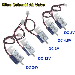 DC 3V/ 4.5V/ 6V/ 12V/ 24V Mini Electromagnetic Solenoid Valve Release Discouraged Flow Control Micro 2-position 3-way Air Valve