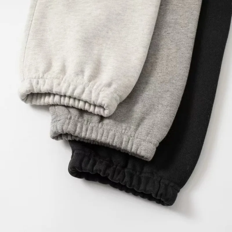 Luxury Design Season 8 Men's Casual Pants Two Rows Flocked Letter Sweatpants Top Quality Men's Loose Cotton Pencil Pants