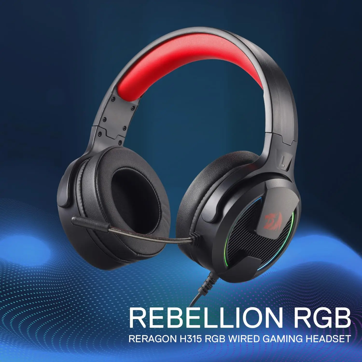 Redragon H315 RGB Wired Gaming Headset thumbnail 3