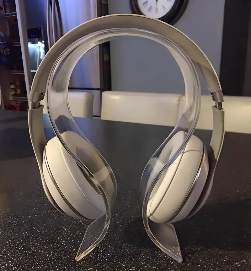 Acrylic Headphone Stand U Shaped Bracket 3mm Display Holder Desk Organizer Lightweight Gaming Headset Earphone Accessory