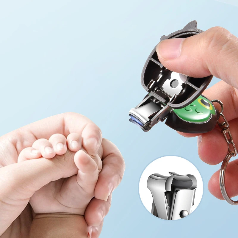A New Owl Shape Mini Foldable Nail Clipper Travel Portable Nail Clipper With Keychain Manicure Tool