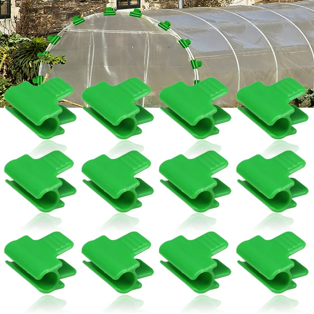 10 Darabos Üvegházhatású Film Bilincsek 11 Mm 16 Cm-Es Keretcsövek-Klip-Madár Nettó Virágzation Tárolókészlet Kertészeti Szerszámok