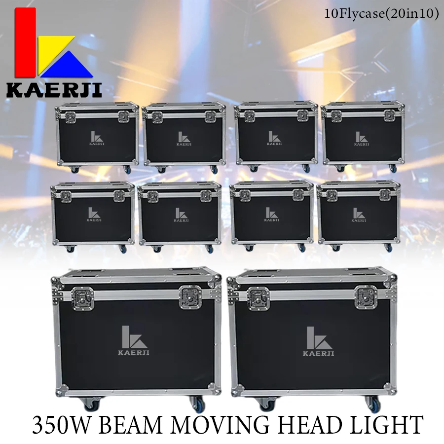 

10 шт. Flycases для нового 17R 350 Вт освещения с подвижной головкой, модель DMX512 со звуковым управлением для диджея, дискотеки, музыки, детской бары