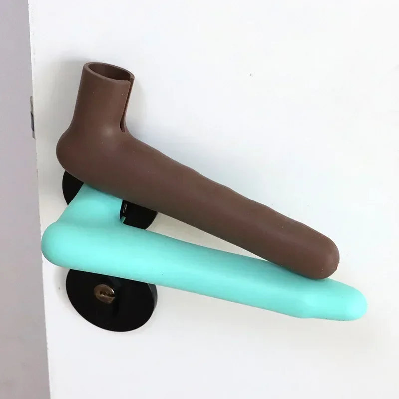 Silicone Door Knob Protector 1Pc Bedroom Anti Collision Door Handle Cover Silicone Anti-Static