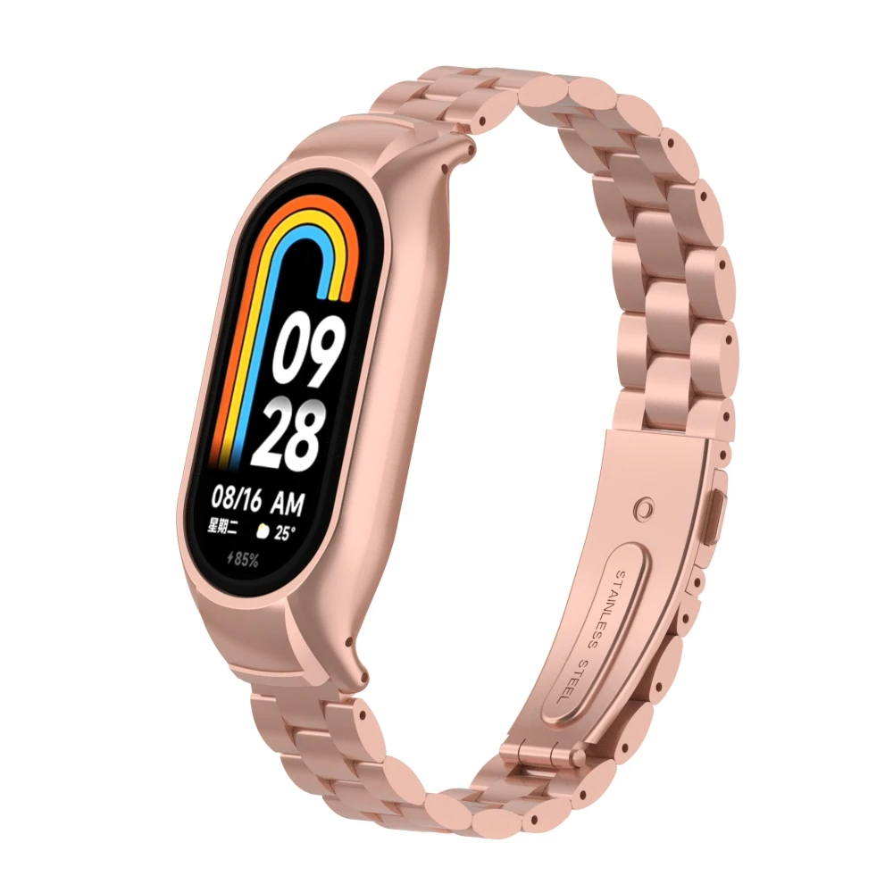 Premium Stainless Steel Watch Strap with Metal Case Bracelet for Smartwatch Accessories
