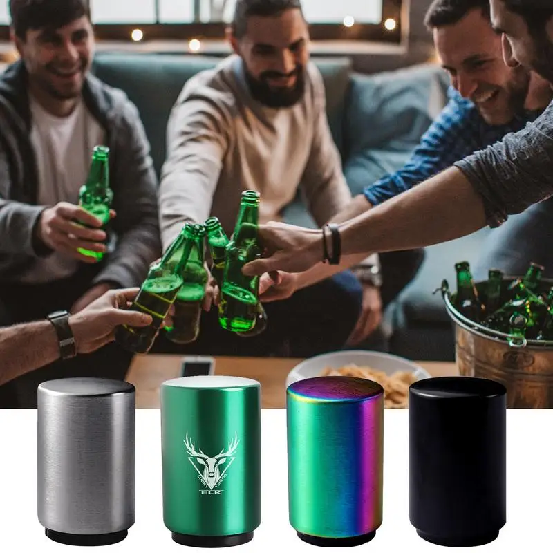 

Автоматическая открывалка для бутылок, нержавеющая сталь, магнитная открывалка для крышки вина, без крышки, для сборщиков бутылок, открывашка для кухни