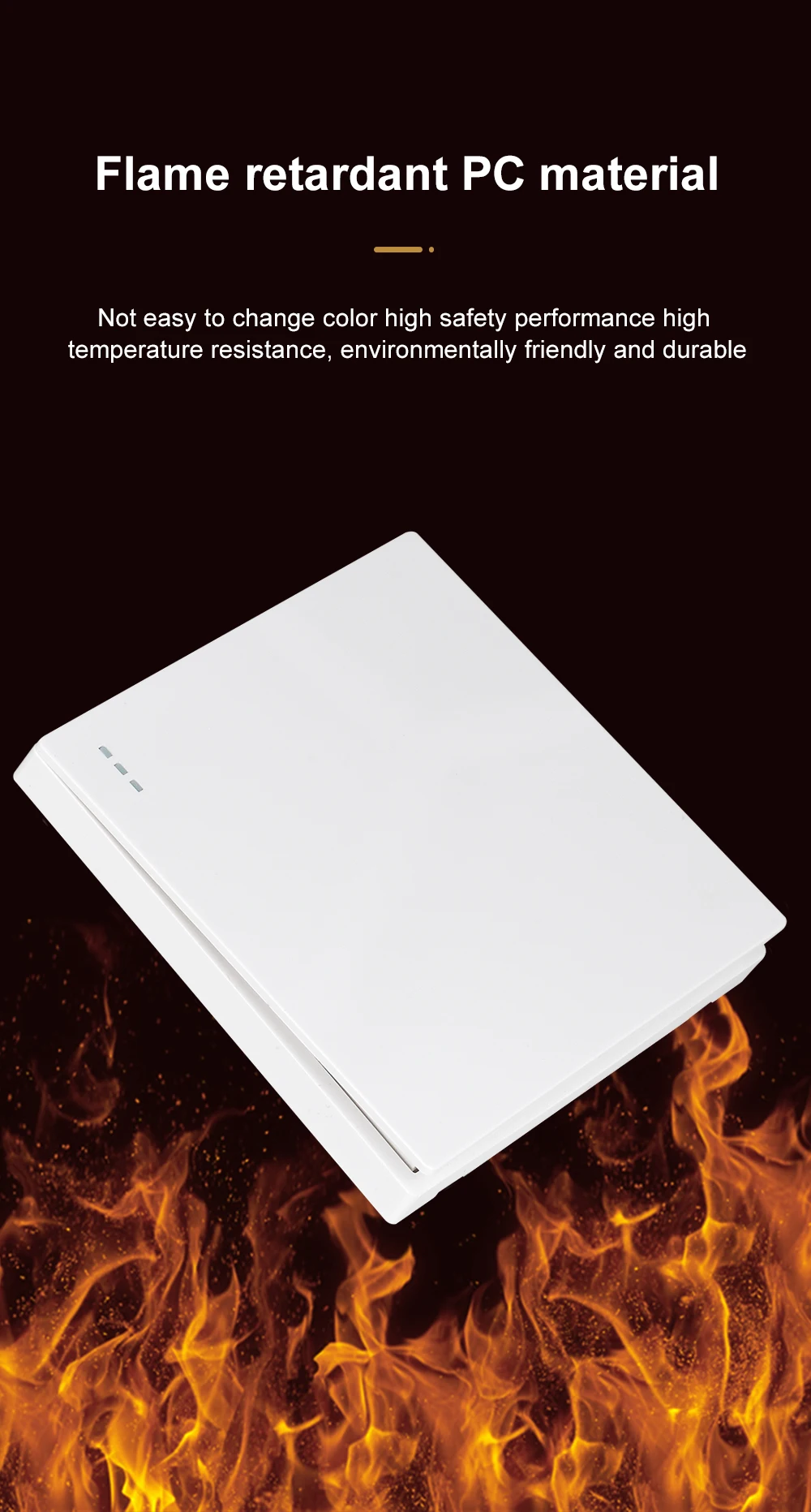 Description Picture 5 of itemStandard UK Socket with USB Type-C 5V 2.1A, 146*86mm Plastic Panel, Double Electrical Outlets with Switches UK Usb Plug