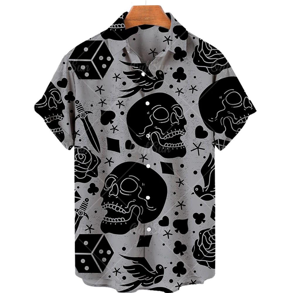 Рисунок 6 - Рубашка мужская с 3D-принтом черепа