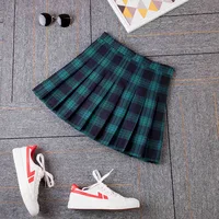 2023 Women A- line Skirt Red Plaid Skirt korean harajuku plaid skirt Spring and Autumn New Pleated High Waist Skirt - Image 6