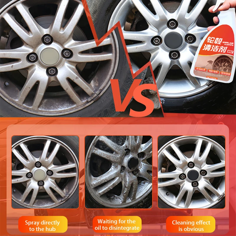 Rust Remover Spray Iron Remover Car Paint Wheel Hub Iron Dust Remover