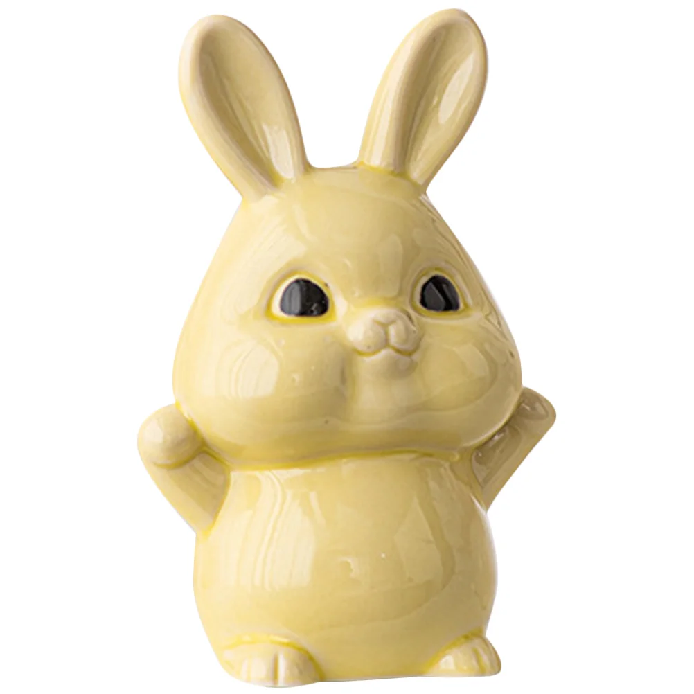 

Tabletop Decor Cartoon Rabbit Ornament Figurines Home Decorate Realistic Bunny Easter Bunnies