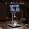 4K Digital Microscope Elikliv EM4K 8" Coin Microscope 2000x,52MP Microscope Soldering Microscope for Adults 4