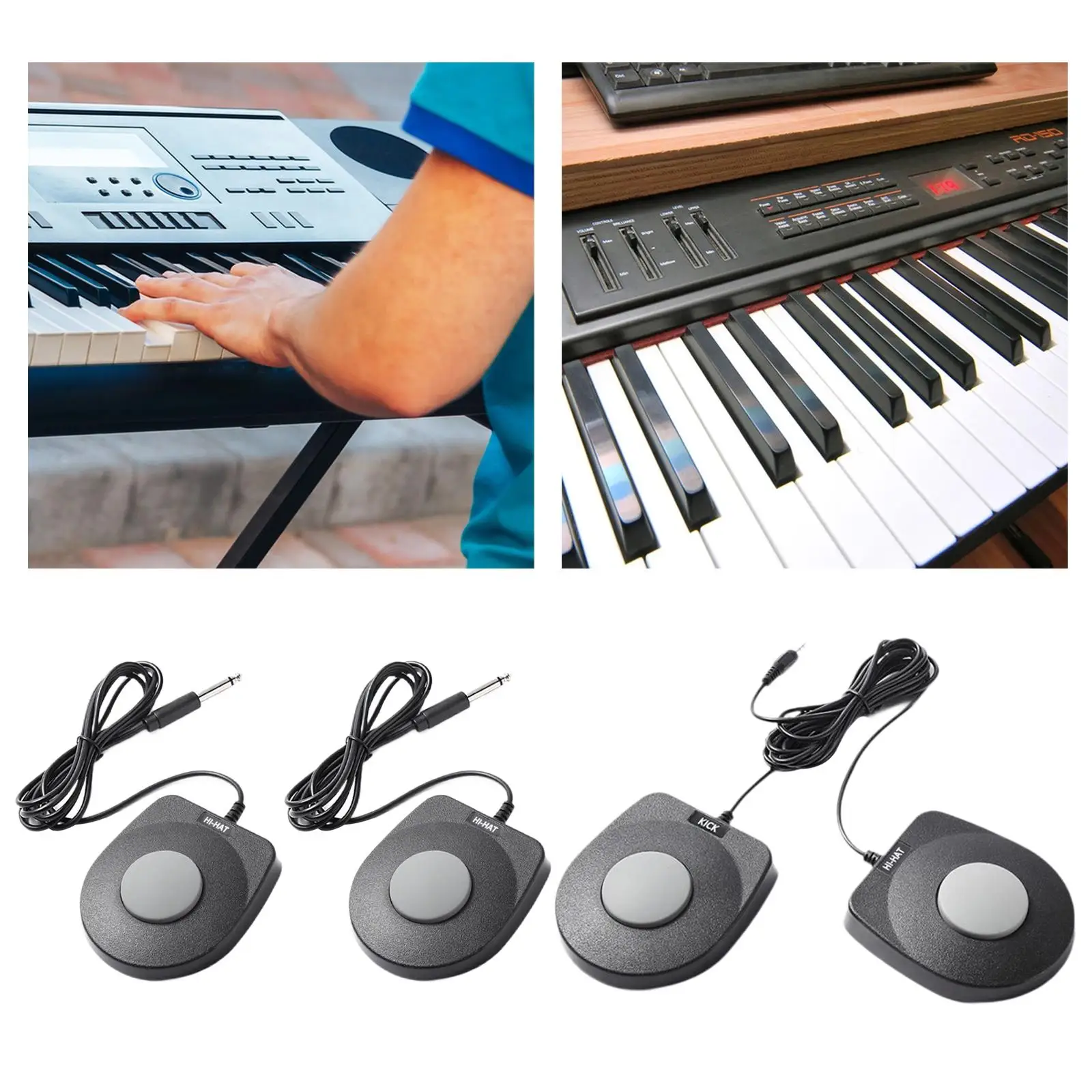 Sustain Pedal Music Instrument Accessories For MIDI Keyboard Digital Pianos