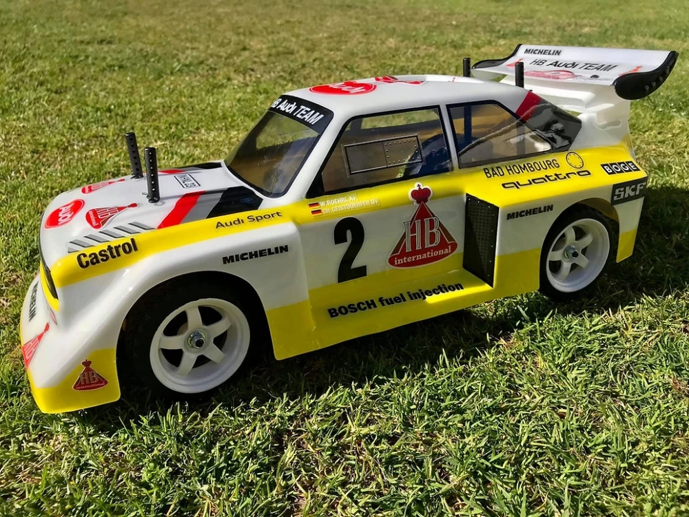 TC089 1/10 Aodi Quattro S1 Rally Car Body shell w/ Decal sheet for RC Drift Chassis 260mm Wheelbase Tamiya tt02 XV01 XV02 2