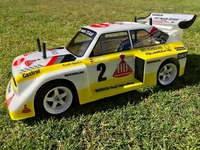 TC089 1/10 Aodi Quattro S1 Rally Car Body shell w/ Decal sheet for RC Drift Chassis 260mm Wheelbase Tamiya tt02 XV01 XV02 2