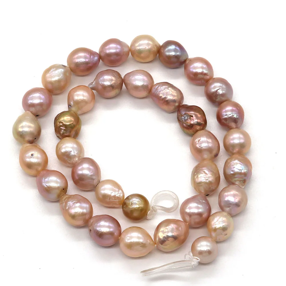 100% High Quality Purple Edison Beads Natural Freshwater Pearl 10-11mmDIY Fashion Making Earrings Bracelet Necklace Jewelry