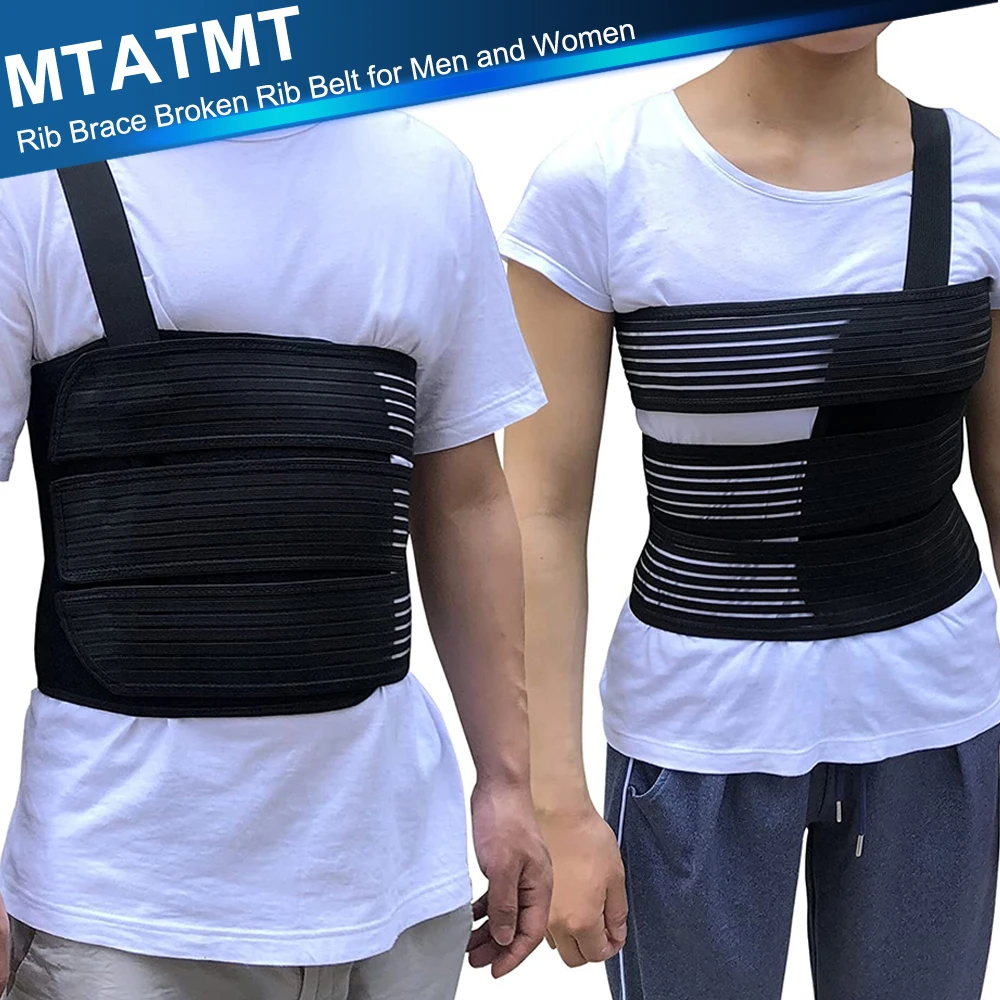 Rib Support Brace Chest Binder for Men and Women, Breathable